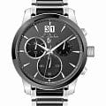 L'Duchen L'Duchen Aerostat Chrono D 232.10.31  D 232.10.31 кварцевые мужские часы черный циферблат, браслет сталь + керамические вставки — вид спереди